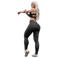 Wyongtao ponude ugodne ženske fitness sportski rasteći visoko struk mršave seksi joga hlače sa džepovima