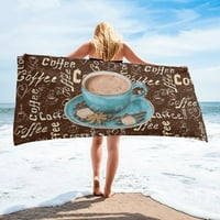 Vintage stil kafe ručnik šećera ručnik za plažu luksuzno brzo sušenje microfiber kupaonica ručnici za kupatilo joga mat piknik pokrivač žene muškarci