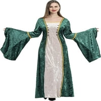 Ženska retro srednjovjekovna haljina renesansa kostim čipka u up irskog haljina preko dugih haljina