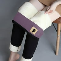 Radne pantalone za žene Izgradnja Žene Ispiši topla zimska uska guste velvet vunene kašmirske hlače