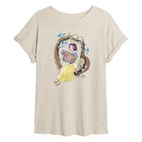 Disney - Snow White - Juniori idealna Flowy mišićna majica