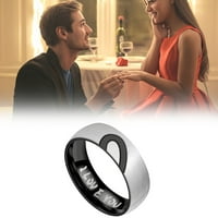 Filedorashia prstenovi za žene Mather's Day Pokloni Titanijum čelični pola breskve Par prsten nakit