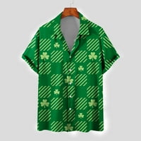 Zunfeo muns majice - kratki rukav DAN PATRICK-ov dugme Down Moda udobna košulja Rever Ispisana plaža