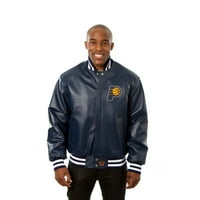 Muški JH dizajn Navy Indiana Pacers Domaća team kožna jakna