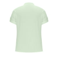 Majice mišića za muškarce Ležerne prilike pune boje majica s kratkim rukavima dolje Slim Fit Work Work