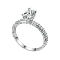 Fledorashia prstenovi za žene Mather's Day Pokloni elegantni puni rinestoni prsten od legura nakita