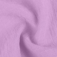 Majica Uheoun Plus veličine za žene Srednja duljina Ljetna baggy pamuk prema dolje bluza vrhovi čvrsti