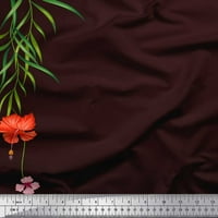 Siamoi svilena tkanina i cvjetna ploča za ispis tkanine sa dvorištem široko