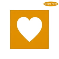 Zlatna narandžasta kiselina Besplatno srce Slikovite okvir okvira s bijelim jezgrom CUTEL CEST za slike