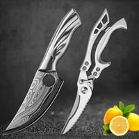 Damask od nehrđajućeg čelika Cleaver nož za meso voće koning lov kampiranje kuhinjski kuharski nož pileći