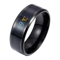 Prstenovi modni novi fizički inteligentni temperaturni par prsten za prsten za prsten