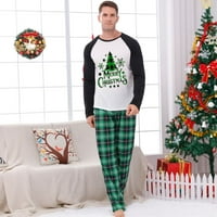 Uklapanje porodičnog roditelj-djece Božić Pidžama Holiday Xmas Spavaće odjeće Podešavanje pidžama za