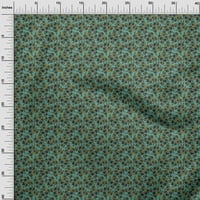 Onuone pamučne kambričke tkanine od listova i cvjetnog bloka Dekor tkanina od ispisanog bty