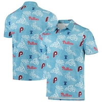 Muška reyn Spooner Light Blue Philadelphia Phillies Performans Polo