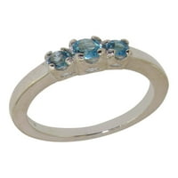 Britanci napravio 18k bijeli zlatni prsten prirodni plavi prsten za plavu topuzu - veličine opcije -