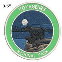 Nacionalni park Voyageurs - 3,5 - željezo za patch Novelty Applique - Prirodne životinje Traglice za