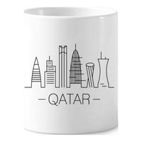 Crtvanje City Katar Znamenitosti Zaštitni četkica za zube Pen Šol CERAC postolje za olovke