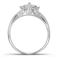 1 4CTW-dijamantni poklon prsten klastera
