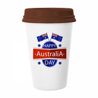 Australija Happy Australia Dan zastava zastava kava pijenje staklo Pottery CEC CUP poklopac
