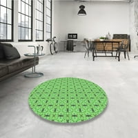 Ahgly Company za unutarnju četvrtu uzorak smaragdno zeleni tepihe, 8 'kvadrat
