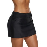 Crna teniska suknja visoke struk za žene ljetni vanjski vježbanje trčanja golf sportskih suknji