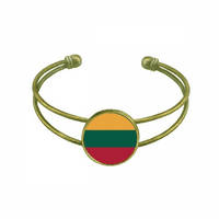 Litvanija Nacionalna zastava Europa Zemlja narukvica BALLIN Retro Open manžetna nakit