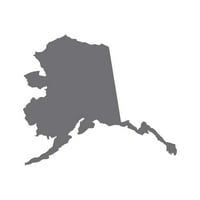 Aljaska u obliku naljepnice naljepnica naljepnica - samoljepljivi vinil - Vremenska zaštitna - izrađena
