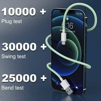[Apple MFI certificirani] 6Pack [3 3 6 6 6 10ft] iPhone punjač najlonska pletenica USB munje kabel Brzi