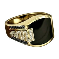 Mnjin modni dijamantni par od nehrđajućeg čelika, prsten evropskog i američkog skočnog prstena punog