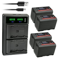Kastar BP-950G PRO baterija i Ltd USB punjač Kompatibilan s Canon ES65, ES75, ES300V, ES410V, ES420V,