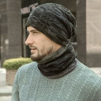 Podesite pleteni šal za odbojnog plišanog obloga bez vrha bez obloga za zimsku šešir modni dodaci