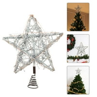 Dekoracija božićnog drveća Božićni krot Rattan Star Ornament