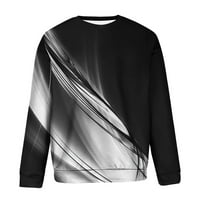 Tuscom Muška košulja Casual okruglica s dugim rukavima pulover 3D tiskani majica dukseri