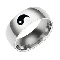 Aufmer Jewelry klirence zvona tračeva yin i yang ribe od nehrđajućeg čelika ne fade6-13