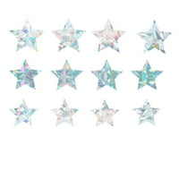 Naljepnice Četiri šiljaste zvijezde antikolizion naljepnice za staklo UPOZORENJE Štrajke za ptice ukrašavaju