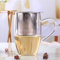 Izuzetni čaj i kafi od nehrđajućeg čelika Filteri Filteri za čaj za čaj Stepeper dvostruke ručke za