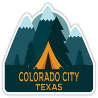 Colorado City Texas Suvenir Frižider Magnet Camping TENT dizajn