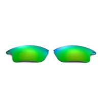 Walleva smaragdna polarizirana leća i zeleni gumeni komplet za brzu jaknu Oakleyje XL sunčane naočale