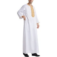 Virmaxy muslimanske haljine na rukavu za patchwork s ventilatom muslimanskom haljinom na rukavu je islamski
