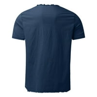 Muške majice Solid V izrez kratki rukav traper tassel majica za bluze Muška majica Funny