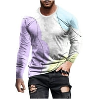 Uorcsa seksi casual crew vrat kratkih rukava pulover linija 3D ispisana bluza s majicama višebojna