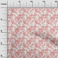 Onuone baršunaste lagane ružičaste tkanine cvjetni šivaći zanatske projekte Tkanini otisci dvorišta