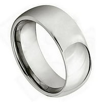 Titanium bend polirani sjajni prsten za svadbeni prsten za vjenčani prsten muškarci ili dame