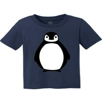 Fuzzy pingvin dječja pamučna majica - jet crna - velika