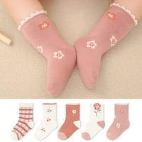 Entyinea Baby Girl Essentials Neki klizne čarape za gležnjeve sa nerištenim potplatima za mališane dječake