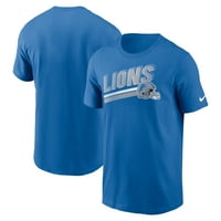 Muški Nike Blue Detroit Lions Esencijalna majica Blitz zaključavanja