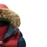 Muška kapuljača ovratnik zimske casual podstavljene pamučne jakne Muški kaput jaknu za odmor