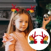 Isječak ravni dno a par božićne modne božićne ukrase kreativni čepovi dječji mali poklon zlatni u prahu