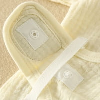 SNGXGN FOOTIE PAJAMAS meka modalna beba za spavanje sa kapuljačom toplim kaputima Warm Coat Wearwerwer Wimse Baby Girl Romper, Bež, veličina 59