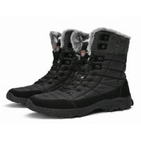 Lacyhop Muške zimske čizme Mid Calf tople čizme plišane obloge cipela za snijeg casual vodootporne cipele